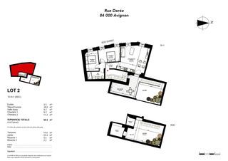  Appartement � vendre 3 pi�ces 55 m�