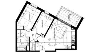  Appartement � vendre 3 pi�ces 61 m�