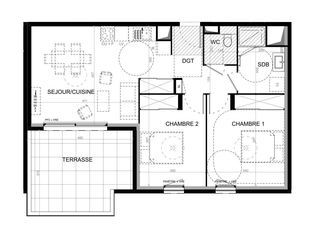  Appartement � vendre 3 pi�ces 61 m�