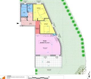  Appartement � vendre 3 pi�ces 74 m�