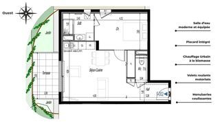  Appartement � vendre 2 pi�ces 45 m�