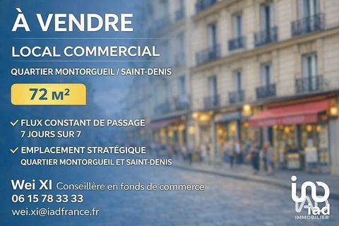 Vente Boutique/Local commercial 72 m&sup2; 49000 75002 Paris