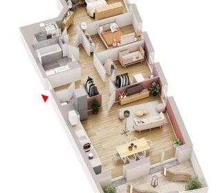  Appartement � vendre 4 pi�ces 77 m�