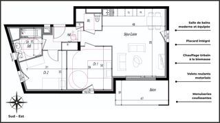  Appartement � vendre 3 pi�ces 61 m�