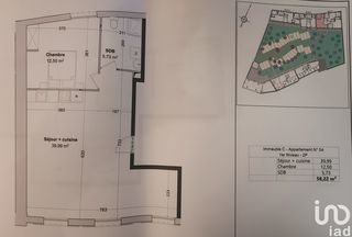  Appartement � vendre 2 pi�ces 58 m�