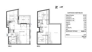  Appartement � vendre 4 pi�ces 87 m�