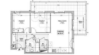  Appartement � vendre 3 pi�ces 67 m�