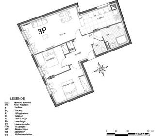  Appartement � vendre 3 pi�ces 69 m�