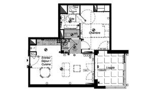  Appartement � vendre 2 pi�ces 46 m�