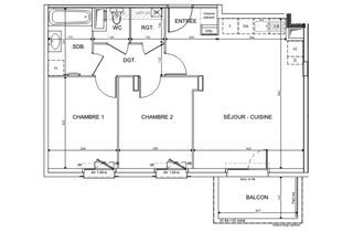  Appartement � vendre 3 pi�ces 57 m�