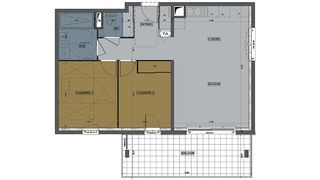  Appartement � vendre 3 pi�ces 64 m�