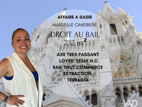 Vente Boutique/Local commercial 232 m&sup2; 154000 13001 Marseille