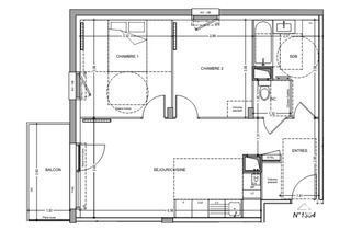  Appartement � vendre 3 pi�ces 59 m�