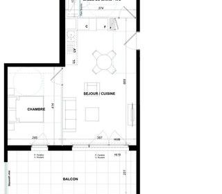  Appartement � vendre 2 pi�ces 43 m�