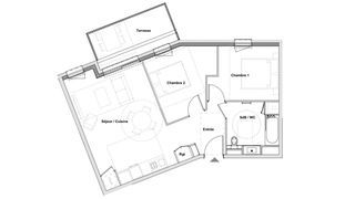  Appartement � vendre 3 pi�ces 59 m�