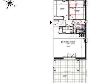  Appartement � vendre 3 pi�ces 65 m�