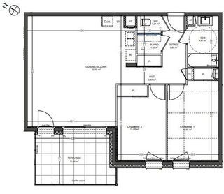  Appartement � vendre 3 pi�ces 71 m�