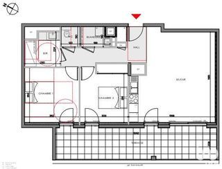  Appartement � vendre 3 pi�ces 59 m�