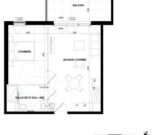  Appartement � vendre 2 pi�ces 41 m�