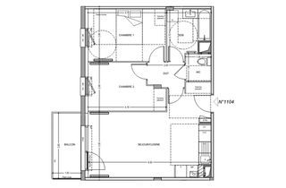  Appartement � vendre 3 pi�ces 57 m�