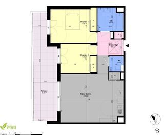  Appartement � vendre 3 pi�ces 62 m�