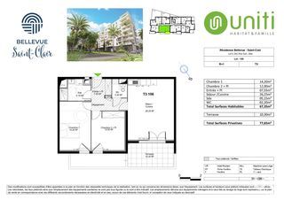  Appartement � vendre 3 pi�ces 67 m�