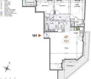  Appartement � vendre 4 pi�ces 101 m�