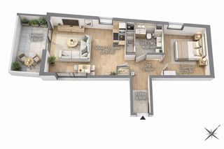  Appartement � vendre 2 pi�ces 45 m�