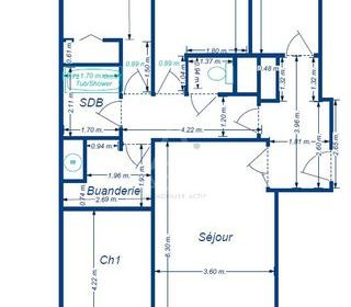  Appartement � vendre 4 pi�ces 87 m�