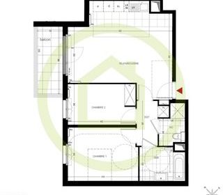  Appartement � vendre 3 pi�ces 64 m�