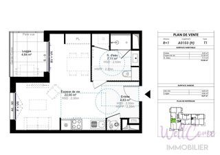  Appartement � vendre 1 pi�ce 33 m�