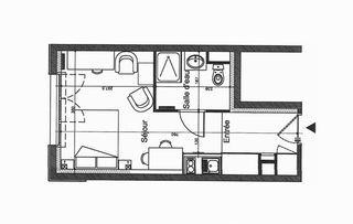  Appartement � vendre 1 pi�ce 23 m�