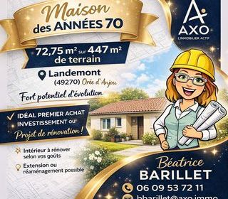  Maison � vendre 4 pi�ces 72 m�