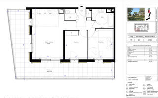  Appartement � vendre 3 pi�ces 61 m�