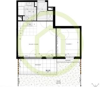  Appartement � vendre 2 pi�ces 44 m�