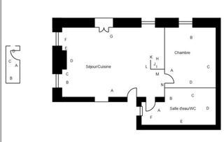  Appartement � vendre 2 pi�ces 54 m�