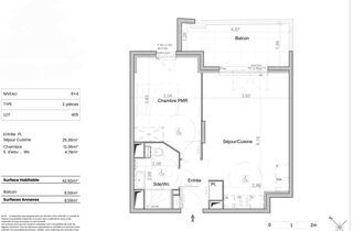  Appartement � vendre 2 pi�ces 42 m�