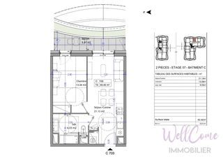  Appartement � vendre 2 pi�ces 40 m�