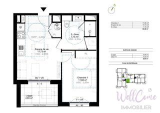  Appartement � vendre 2 pi�ces 36 m�