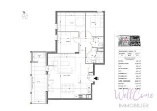  Appartement � vendre 4 pi�ces 82 m�