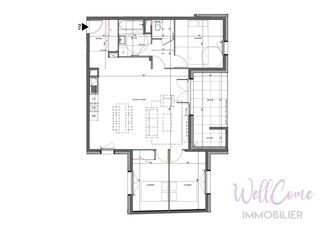  Appartement � vendre 4 pi�ces 88 m�