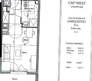  Appartement � vendre 2 pi�ces 27 m�