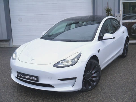 Tesla Model 3 PACK PERFORMANCE AWD UPGRADE MY22, 534CH, 75KW, 1ere main 2022 occasion La C&ocirc;te-Saint-Andr&eacute; 38260
