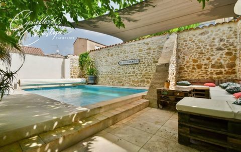   Dpt H�rault (34), � vendre � CAMPAGNAN, maison de ma�tre du XIX� si�cle - T7 191m� avec cour ombrag�e et piscine sur terrain de Maison - 7 pi�ce(s) - 191 m�