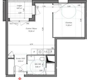  Appartement � vendre 2 pi�ces 38 m�