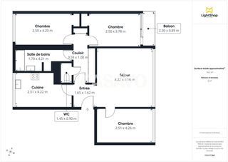  Appartement � vendre 4 pi�ces 76 m�