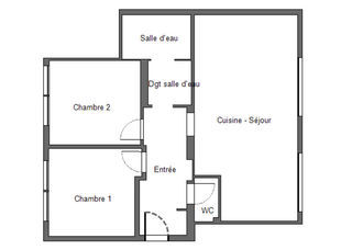  Appartement � vendre 3 pi�ces 56 m�