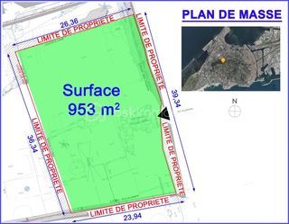  Terrain � vendre 953 m�
