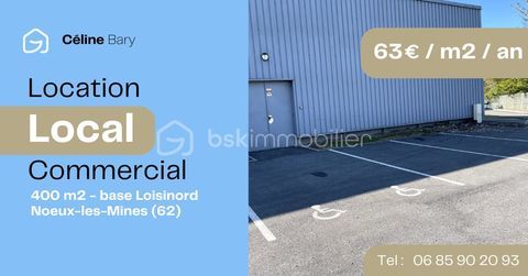 &Agrave; LOUER � LOCAL COMMERCIAL ERP 400 m&sup2; � NOEUX-LES-MINES (62) Proche zone E. Leclerc � Base Loisinord / Acc&egrave;s A26 3266 62290 Noeux les mines