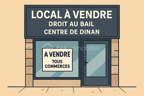 Local Commercial &agrave; Vendre � Dinan Centre - Droit au Bail � 98500 22100 Dinan
